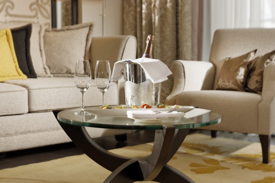 Willkommens Sekt in der Suite