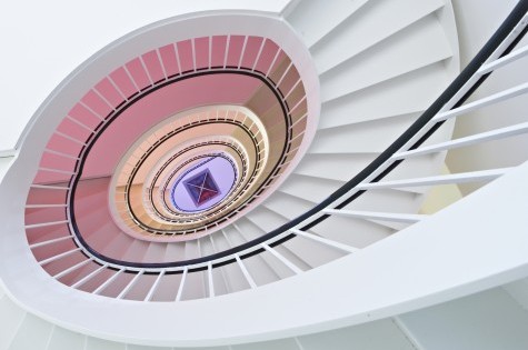 künstlerisches Treppenhaus