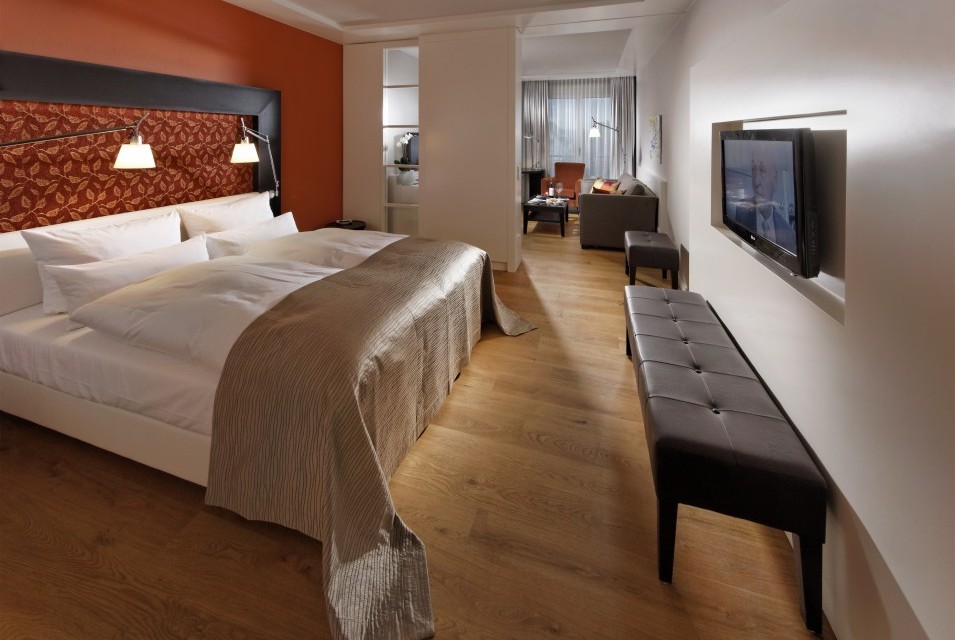 Zimmer mit Schlaf und Wohnraum